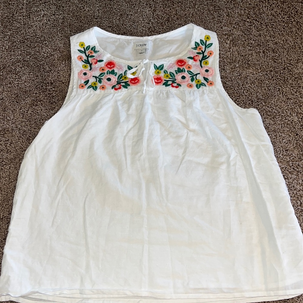 J Crew Linen Shirt Size M